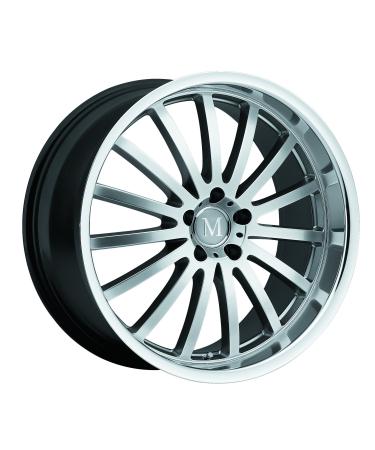 Mandrus Millenium 18x9.5 Silver BP 5x112 ET 25 B 66.6 MAM Silver 1895mam255112S66 18x9.5 Silver BP 5x112 ET 25 B 66.6 MAM Silver Colors with mirrored tab