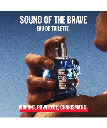 Diesel Sound of the Brave Eau de Toilette for Men Notes of Lemon Spicy Juniper Berries & Ambery Wood 1.7 Fl oz EDT - Buy Online on GoSupps.com
