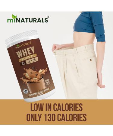 miNATURALS Whey Pure Isolate High Protein Drink Mix Powder For Shakes - 432g (Chocolate Peanut Butter) - Buy Online on GoSupps.com