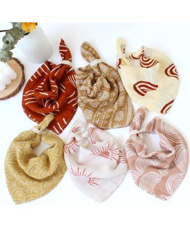 Lifetree Baby Muslin Washcloths - 6 Soft Bamboo Cotton Towels for Boys & Girls (26x26 cm) - Ideal Children's Cloths - Buy Online on GoSupps.com