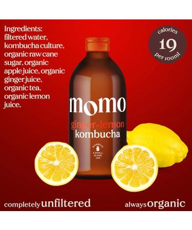 8 x Fresh 330ml Bottles MOMO Kombucha Drink Organic - Kombucha Tea Probiotic Drink - Variety Pack Mixed Variety 8 Pack - Buy Online on GoSupps.com