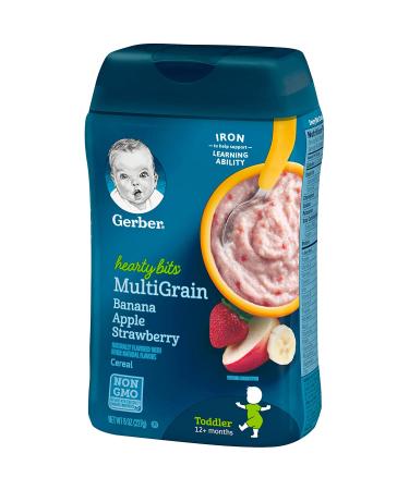 Gerber Hearty Bits MultiGrain Cereal 12+ Months - Banana Apple Strawberry 8 oz - Buy Online on GoSupps.com