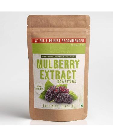 DK Pure Mulberry Powder Extract Skin Brightening 50gm | 1.76 Ounce (Pack of 1)