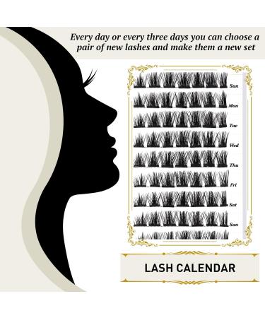 72 Cluster Lashes D Curl | Natural DIY D-MIX B22 Soft Fluffy Eyelash Extensions - Buy Online on GoSupps.com