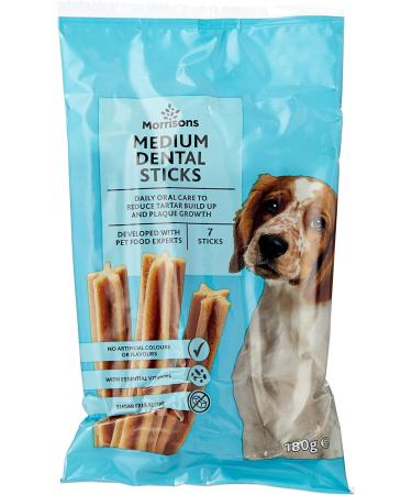 Morrisons Dental Sticks Medium 180 g x 10 180 g (Pack of 10) - Buy Online on GoSupps.com