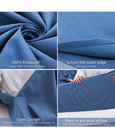 Compact Portable Adult Sleeping Bag Liner | Lightweight Travel Sleep Sheet | Premium Soft Hotel Sleep Sack | Ideal for Camping and Travel | Blue | 82.5 X 63 Inch - Buy Online on GoSupps.com