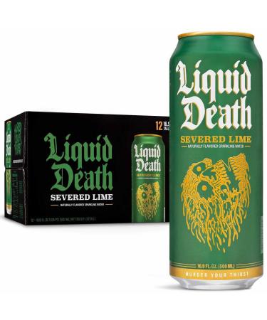 Liquid Death Sparkling Water Severed Lime 12 x 500 ml Severed Lime - Sparkling - Buy Online on GoSupps.com