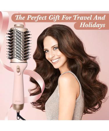 Unipampa 4-in-1 Warm Air Brush & Dryer | 1200W Styling Tool for All Hair Types | Curling & Volume Brush in Pink - Buy Online on GoSupps.com