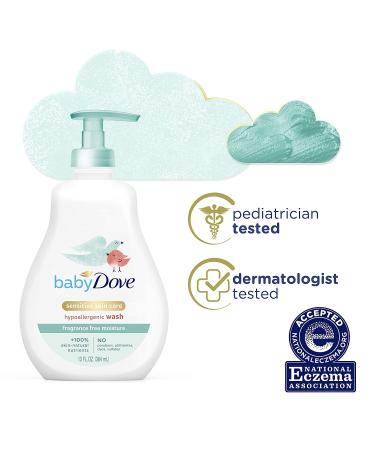 Dove Baby Sensitive Skin Care Hypoallergenic Wash - Fragrance Free 13 fl oz - Buy Online on GoSupps.com