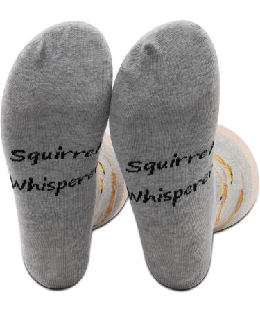 PXTIDY Funny Squirrel Whisperer Socks Gift for Squirrel Lovers Feeder Animal Squirrel Gift Socks for Squirrel Fans 00 SquirrelÂ Whisperer - Buy Online on GoSupps.com