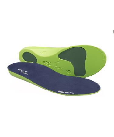 PRO 11 WELLBEING Plantar Series Orthotic Insoles for Plantar Fasciitis Knee Pain Back Pain Fallen Arches 5/6.5 UK Blue