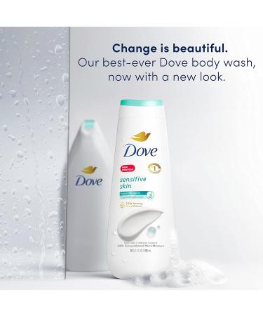 Dove Body Wash Sensitive Skin 4 Count Hypoallergenic Paraben-Free Sulfate-Free Cruelty-Free Moisturizing Skin Cleanser Effectively Washes Away Bacteria While Nourishing Skin 20 oz 20 Fl Oz (Pack of 4) - Buy Online on GoSupps.com