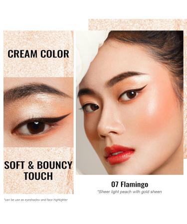 Oulac Glitter Eyeshadow Heller Peach | Waterproof Duo Shadow & Highlighter | Vegan Cruelty-Free | Durable Wrinkle-Free Eye Makeup | 06g - Buy Online on GoSupps.com