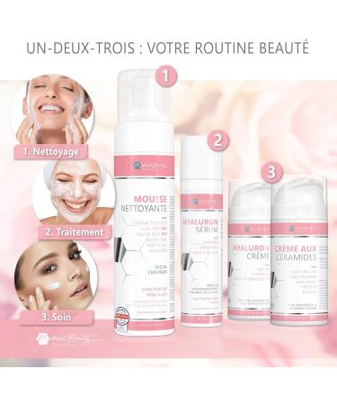 Ceramide Cream 100ml with 3 essential ceramides plus Aloe Vera Bakuchiol and organic pomegranate seed oil Vegan facial treatment to strengthen the skin barrier with niacinamides and ectoin - Buy Online on GoSupps.com