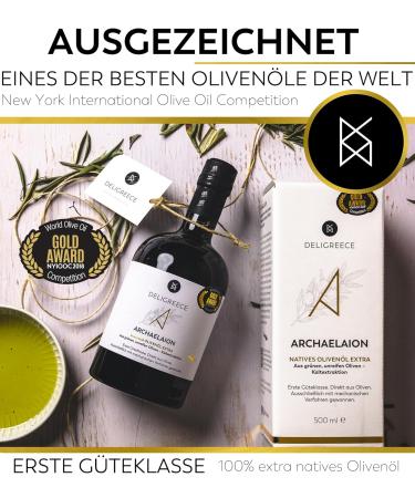 Deligreece Extra Virgin Olive Oil - Premium Greek Olive Oil from Crete | 500ml | Since 1890 | Limited Edition - Buy Online on GoSupps.com