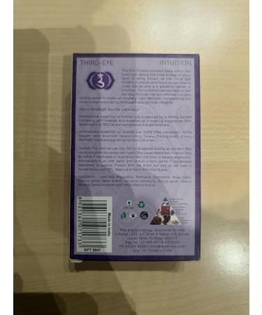 Third Eye Chakra Essential Oil Roll-On by Aromafume | 10ml - Ajna Aromatherapy for Chakra Balance | Rose & Juniper | Amethyst Incense for Meditation Yoga & Reiki - Buy Online on GoSupps.com