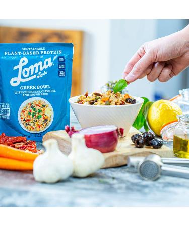 Loma Linda Plant-Based Greek Bowl Meal Packets (10 oz) - 6 Pack - Buy Online on GoSupps.com