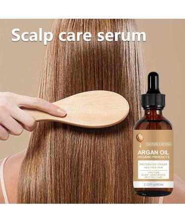 Organic Hair Oil Hair Growth Oil 60ml Nourishing Natural Argan Oil Non Greasy Hair GrowthSe Rum With Natural Ingredient Strengthening Hair Oil For Damaged Hair Daily Use Scalp Moisturizing - Buy Online on GoSupps.com