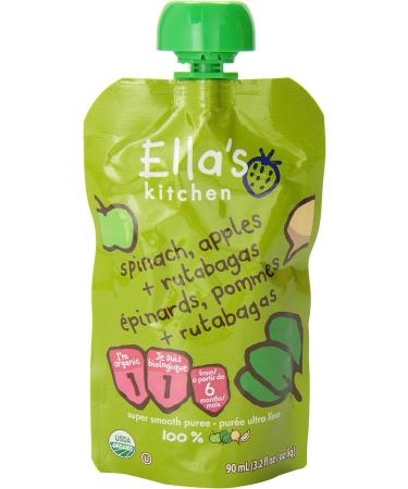 Ella's Kitchen Spinach Apples and Rutabagas 28-count - Buy Online on GoSupps.com