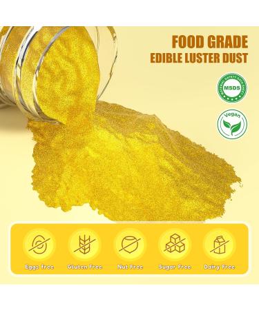 WWTop Gold Edible Glitter - 15g Tasteless Powder for Drinks Chocolate Easter Cakes Fondant & Cupcakes | International Shipping - Buy Online on GoSupps.com