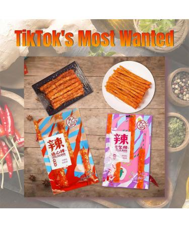 JOIYSVEN - Snacks Chinois pic s Latiao (10 Vari t s Diff rentes) - Sans Gluten pic -Sucr es Et pic es pic es Et Extra- pic es - Aliment Viral TikTok Latio (Tr s pic B - 84 g) - Buy Online on GoSupps.com