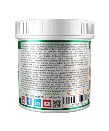 Special Ingredients Easy Whip 100g - Vegan GVO-Free Whipped Mousse & Foam Maker for Airy Desserts | International Shipping - Buy Online on GoSupps.com