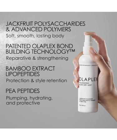 Olaplex Volumizing Blow Dry Mist Hair Heat Protection Repairs & Protects Hair for Healthier-Looking Blowouts Speeds Up Blow Dry Time Creates Touchably Soft Shiny Hair For All Hair Types 5 fl oz - Buy Online on GoSupps.com