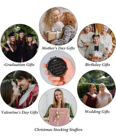 Compact Makeup Mirror - Perfect Valentine's Day Gift for Her - Ideal Stocking Stuffer for Women, Teens, Moms, and Sisters - Buy Online on GoSupps.com