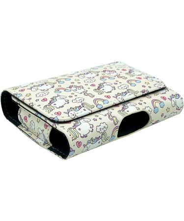 Sewas Diabetic Care Bag for Dexcom G6 | Stylish Belt Bag for Blood Sugar Meter | Cream White with Unicorn Motifs - Buy Online on GoSupps.com