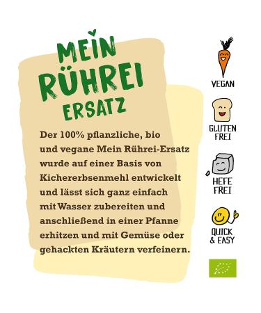 Biovegan My Scrambled Eggs - Gluten-Free & Vegan Herbal Egg Replacement from Chickpeas | 15 x 50g Packs - Buy Online on GoSupps.com