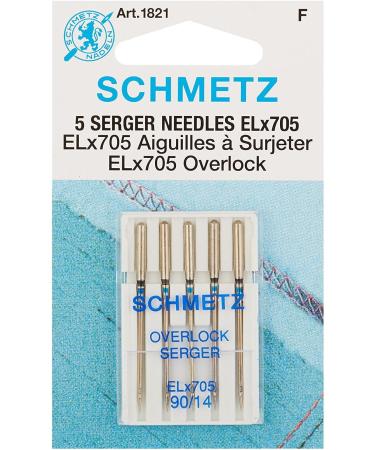 ELX705 Serger Needles - Size 14/90 5/Pkg (2 Pack) - High-Quality Needles for Your Serger - Buy Online on GoSupps.com