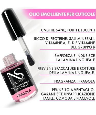  Nail Store NAILSTORE - Cuticle and Nail Oil Nail Oil Cuticle Treatment Revitalizing Nail Polish Oil - Strawberry 15ML - Buy Online on GoSupps.com