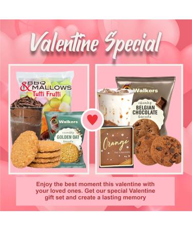 Hot Chocolate Gift Set with Marshmallow - Valentines Gifts for Her - I Love You Gifts for Him - Belgian Chocolate Biscuits Gift Set - Hot Chocolate Pods - Valentines Chocolate - Wedding Favours - Buy Online on GoSupps.com
