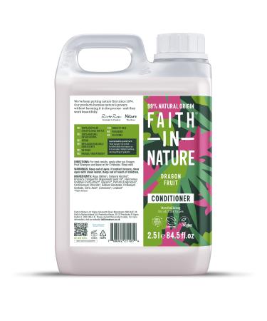 Faith In Nature Natural Dragon Fruit Conditioner Revitalising Vegan & Cruelty Free No SLS or Parabens For All Hair Types 2.5L Floral 2500 ml (Pack of 1)