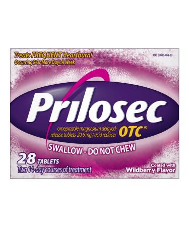 Prilosec OTC Wildberry Tablets 28 Count