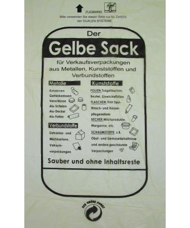 5 Rolls of Yellow Drawstring Bags - 90L 15 Recyclable Waste Bags for Eco-Friendly Disposal | International Shipping - Buy Online on GoSupps.com