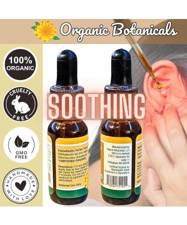 Pure Organic Mullein Oil - Organic Mullein Ear Oil Drops - Natural Ear Care Solution for Earaches Tinnitus and Kids - Herbal Mullein Extract Liquid for Soothing Relief (0.5oz) 0.5 Fl Oz (Pack of 1) - Buy Online on GoSupps.com