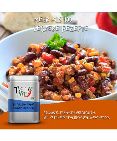 Jeske Sports Supplies Tasty Pott Spice mixtures 3 I spices I coffee spice I smoothie I spice mixtures I dip I sauce Bio Chili con Carne spices 100g - Buy Online on GoSupps.com