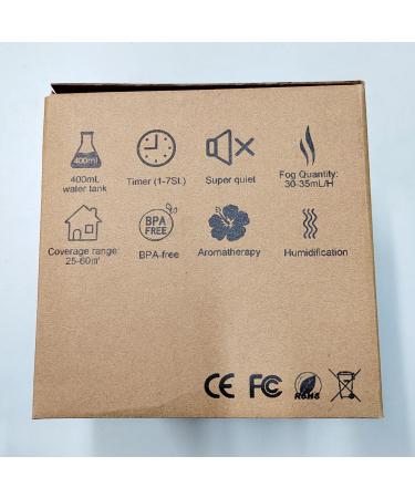 Aroma Diffuser 400ml | Goldfox Ultrasound Humidifier & Fragrance Lamp | 7-Color LED Night Light for Office Yoga Spa & More - Buy Online on GoSupps.com