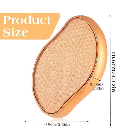 Nano Glass Foot File Callus Remover - Professional Pedicure Tool for Wet & Dry Feet Care - Exfoliate Dead Skin & Cracked Heels (Gold - Buy Online on GoSupps.com