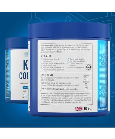 Applied Nutrition Keto Collagen Protein Powder with MCT - 10 Servings, Zero Sugar & Carbs, Healthy Skin, Hair & Nails - Unflavoured - Buy Online on GoSupps.com
