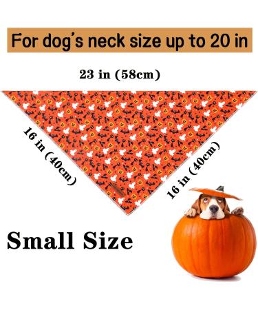 Unique Style Paws Halloween Dog Towel - Washable Cotton Adjustable Bandana for Small & Medium Dogs & Cats - Perfect for Spooky Pet Parties - Buy Online on GoSupps.com