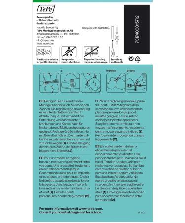 TePe InterDental Brushes - Green 10 Packs (80 Brushes) | Best International Shipping & Dental Care Solutions - Buy Online on GoSupps.com