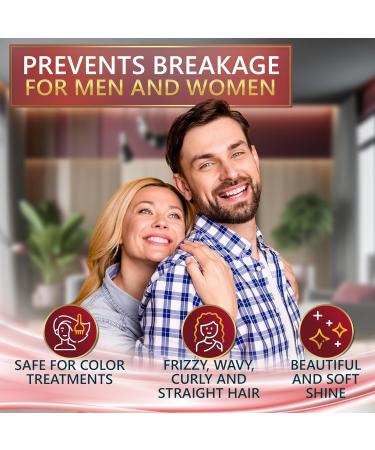 Shop Keratin Shampoo & Conditioner Set with Hyaluronic Acid | Sulfate-Free Moisturizing Treatment for Dry Damaged Hair Salon Grade for Men & Women - Buy Online on GoSupps.com