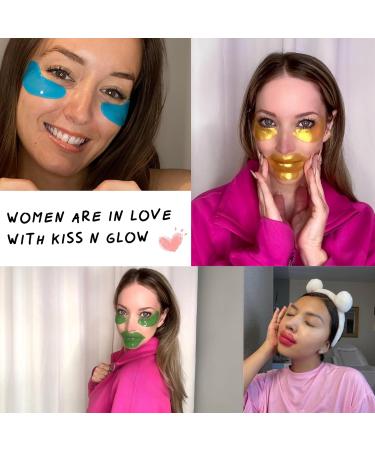Hydrating Eye and Lip Mask Set - 28 Pcs for Dark Circles, Puffiness, and Dry Lips - Buy Online on GoSupps.com
