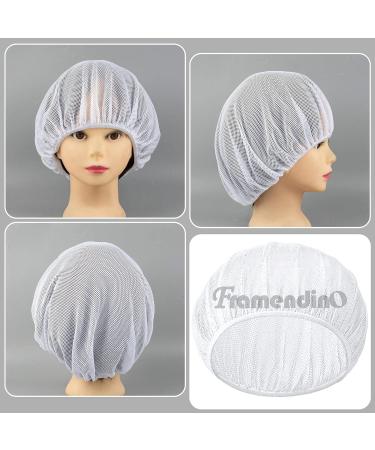 Framendino 4 Pack Mesh Sleep Cap Hair Net for Women - Washable Hair Coverings for Curly Hair Protection | Ideal for Night Sleeping, Factory, Kitchen & Warehouse Workers - Buy Online on GoSupps.com