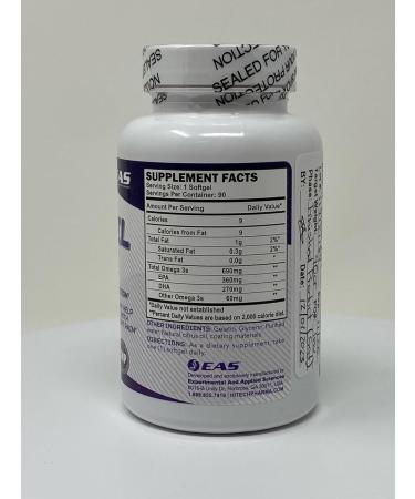 Experimental and Applied Sciences High Potency Fish Oil | EPA + DHA Omega-3s Fatty Acids for Heart & Brain Health | Gluten Free, Non GMO | Enteric Coated with Lemon Flavor | 90 Softgels - Buy Online on GoSupps.com