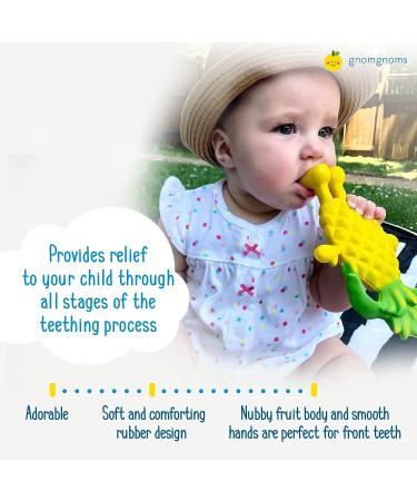 Polly Pineapple Baby Teether | BPA, PVC, and Phthalates Free | Perfect Teething Partner for Babies 0+ Months - Buy Online on GoSupps.com