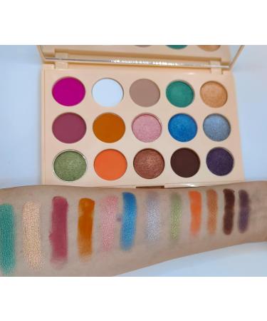 15 Color Eyeshadow Palette - Matte & Pearlescent High Pigment Waterproof Makeup Set | Long-Lasting Shimmer Eye Makeup Tray (YLD15-03 - Buy Online on GoSupps.com
