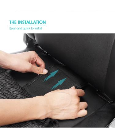 APRAMO Child Car Seat Protector | Waterproof Non-Slip Mat with 3 Mesh Pockets | ISOFIX Compatible - Buy Online on GoSupps.com
